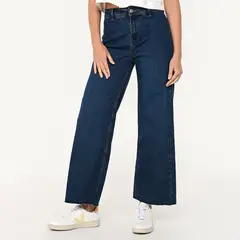 UNIVERSITY CLUB - Jean Wide leg Mujer Tiro medio