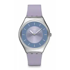 SWATCH - Reloj Unisex LYRICALLY LANVENDER. Reloj Silicona Púrpura SYXS157
