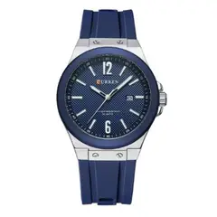 CURREN - Reloj Hombre KREe1903 . Reloj Análogo Silicona Azul
