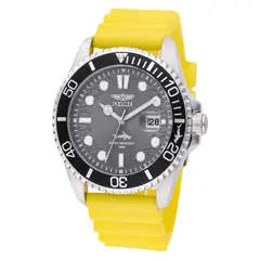INVICTA - Reloj para Hombre Pro Diver . Reloj Análogo Silicona Amarillo