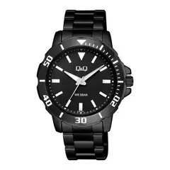 Q&Q - Reloj Qyq para Hombre Q43B-003PY . Reloj Análogo Acero inoxidable Negro