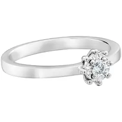 TOUS - Anillo Les Classiques rosetón pequeño de Oro blanco y Diamantes