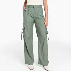 BASEMENT - Pantalón Cargo Mujer Tiro alto