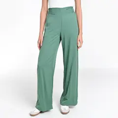 BASEMENT - Pantalón Wide leg Mujer Tiro alto