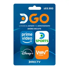 DIRECTV - Pin virtual |Membresía DGO 1 mes | $69.900 de acuerdo al plan seleccionado
