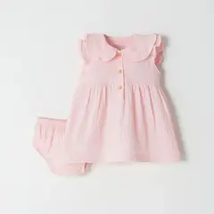 BABY FRESH - Conjunto Vestido + Calzoncito para Bebé niña de Algodón