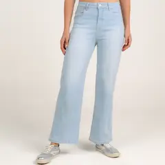 SYBILLA - Jean Recto Mujer Tiro alto de Algodón