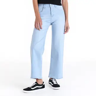 SYBILLA - Jean Recto Mujer Tiro alto de Algodón