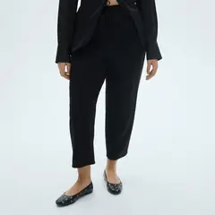 MANGO - Pantalón Recto Mujer Tiro alto