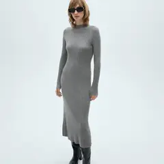 MANGO - Vestido Mujer Manga larga