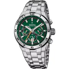 FESTINA - Reloj Hombre Chrono Bike Reloj Acero Inoxidable Plateado