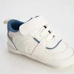 BABY FRESH - Tenis moda Lucho Niño con Velcro Blancos