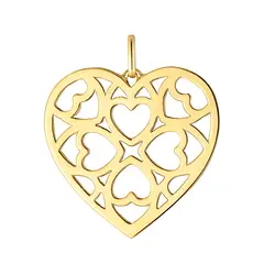 TOUS - Dije corazón con baño de oro 18 kt sobre plata Medallions