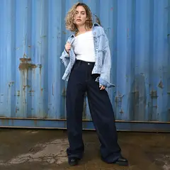 DENIMLAB - Jean Wide leg Mujer Tiro alto