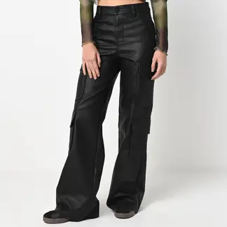 SYBILLA - Pantalón Cargo Mujer Tiro alto