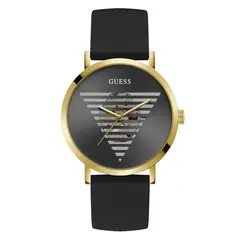 GUESS - Reloj Hombre IDOL. Reloj Silicona Negro GW0503G1