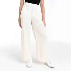 UNIVERSITY CLUB - Pantalón Wide leg Mujer Tiro alto