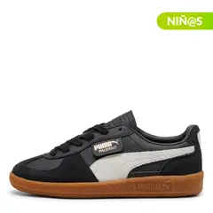 PUMA - Tenis moda Palermo Lth Jr Niño color Negro