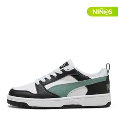 PUMA - Tenis moda Rebound V6 Lo Jr Niño
