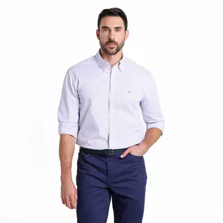 TOMMY HILFIGER - Camisa Hombre De Cuadros Manga larga de Algodón