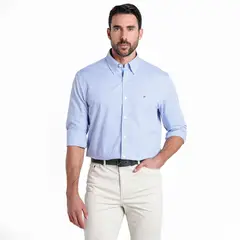 TOMMY HILFIGER - Camisa Hombre De Cuadros Manga larga de Algodón