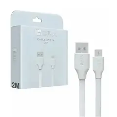 1 HORA - Cable USB- Ligthning 2.1Amperios 2 metros Blanco