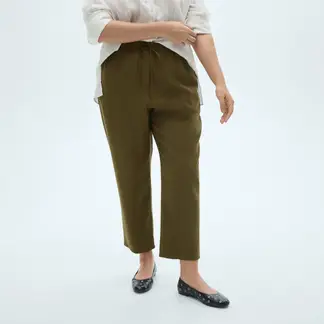 MANGO - Pantalón Recto Mujer Tiro alto
