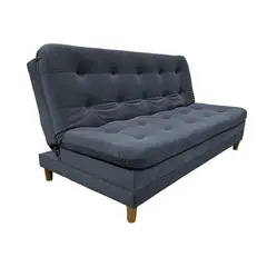EKONOMODO - Sofá Cama en Tela 3 Puestos Yezz 170 x 90 x 84 cm