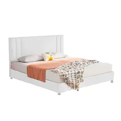 EKONOMODO - Colchón con Base Cama Queen Firmeza Media Ortopédico Resortado Lupe 160 x 190 cm - 0% Interés a 3 Cuotas Pagando con tu CMR Banco Falabella