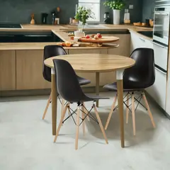 EKONOMODO - Juego de Comedor para 4 Personas (Comedor + 4 Sillas) Lizz
