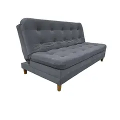 EKONOMODO - Sofá Cama en Tela 3 Puestos Yezz 170 x 90 x 84 cm