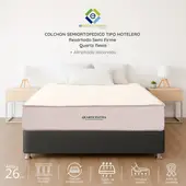 EKONOMODO - Colchón Queen Intermedio con Resortes QUARTZ FLEXIA 160 x 190 cm Colombia