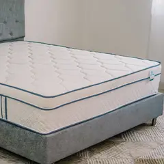 AZAME - Colchón Sencillo Firmeza Media Ortopédico con Pillow Resortado Luxury 100x190 cm Tela Anti-Flama Colchones - Precio de Lanzamiento - 0% Interés a 3 Cuotas Pagando con tu CMR Banco Falabella