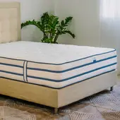 AZAME - Colchón King Ortopédico Firmeza Alta Espuma Densidad 26 Doble Lado Tela Anti Flama 200 x 200 cm - Precio de Lanzamiento