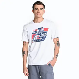 BEARCLIFF - Camiseta Hombre Manga corta con Logo de Algodón