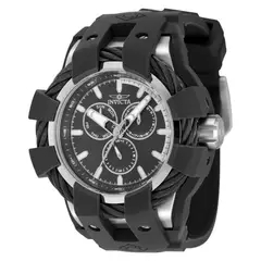 INVICTA - Reloj Hombre Bolt . Reloj Silicona Negro