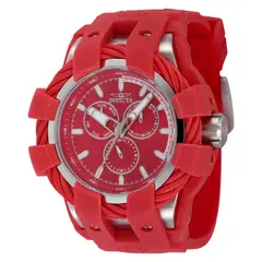INVICTA - Reloj Hombre Bolt . Reloj Silicona Rojo