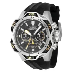 INVICTA - Reloj Hombre Venom . Reloj Silicona Negro