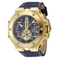 INVICTA - Reloj Hombre Racing . Reloj Cuero Amarillo
