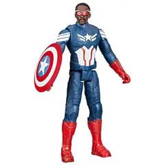 MARVEL - Figura de acción Captain America Brave New World Titan Hero Series