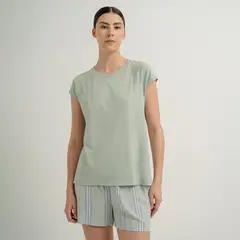 PUNTO BLANCO - Camiseta de pijama Mujer Medio Manga corta Algodón