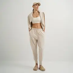 PUNTO BLANCO - Pantalón de pijama Mujer Largo Algodón