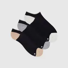 PUNTO BLANCO - Medias deportivas Mujer corta Pack de 3