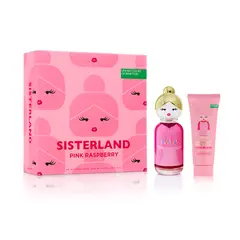 BENETTON - Set de perfume Mujer Incluye: Perfume Sisterland Pink Raspberry EDT 80ml + Body Lotion 75ml