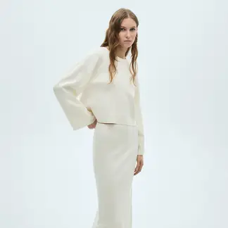 MANGO - Saco Mujer Tejido Oversize