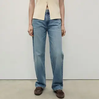 MANGO - Jean Recto Mujer Tiro medio