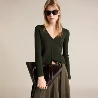 MANGO - Cardigan Mujer Tejido