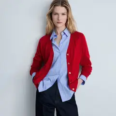 MANGO - Cardigan Mujer Tejido