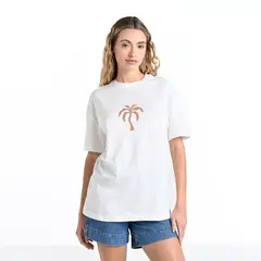 SYBILLA - Camiseta Mujer con Estampado Manga corta de Algodón