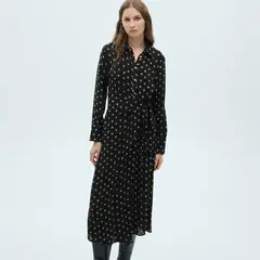 MANGO - Vestido Mujer Medio Con Estampado